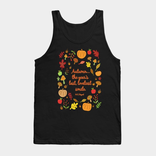 Autumn Smile Tank Top by RockettGraph1cs